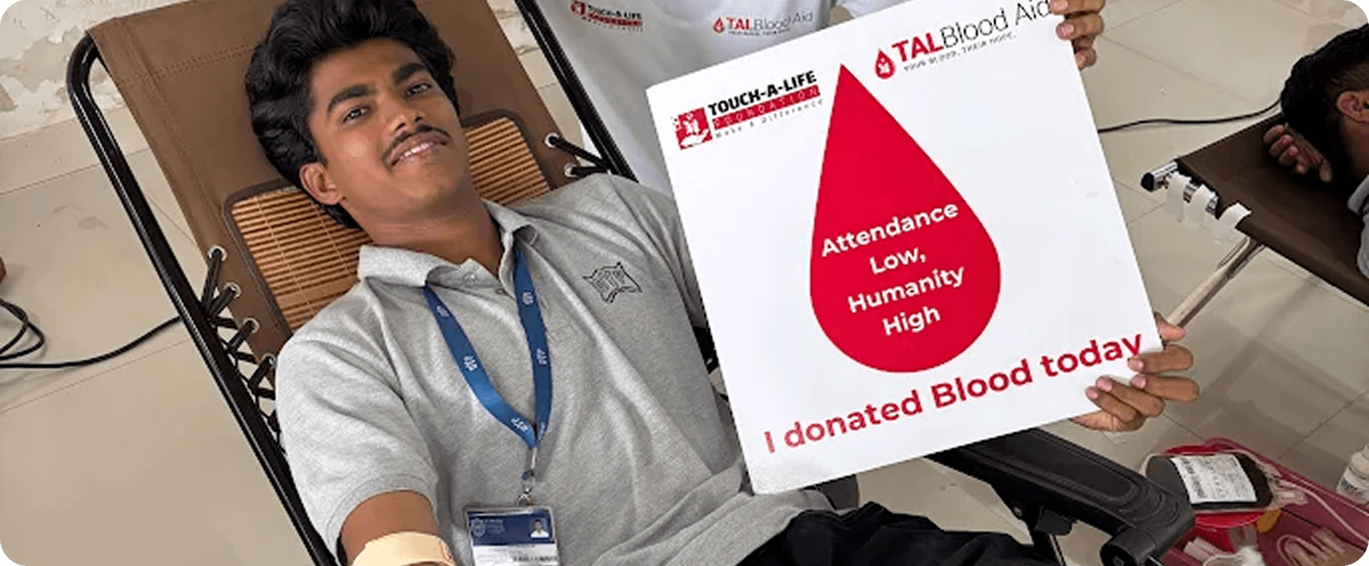 Mark's 100th Donation Milestone